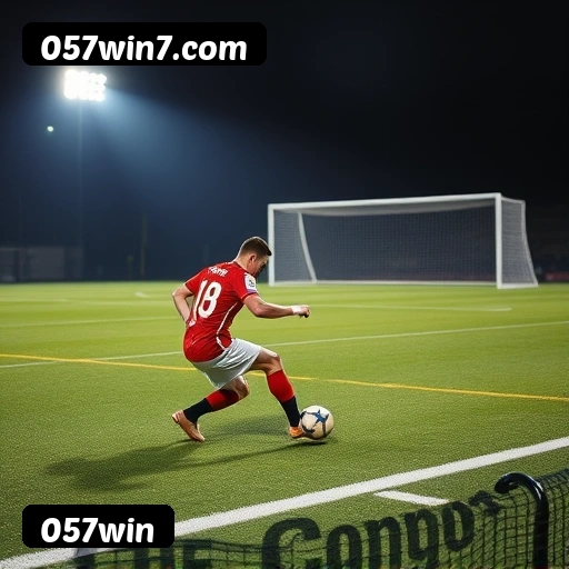 App 057win para iOS e Android — interface mobile, login biométrico e PIX integrado